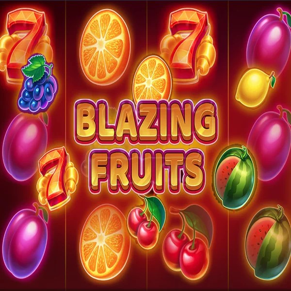 Blazing Fruits online game logo by Inbet Games on vipzzino.nl