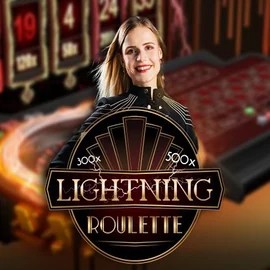 Lightning Roulette by Evolution, showcased at vipzzino.nl – game logo