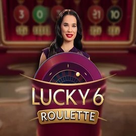 Lucky 6 Roulette online game logo by Pragmatic Play on vipzzino.nl