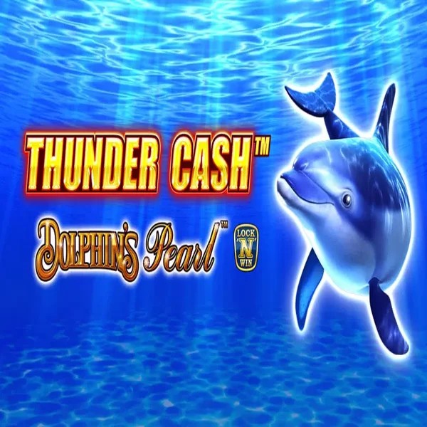 Thunder Cash Dolphins Pearl casino game by Novomatic – featured logo at Vipzino Casino