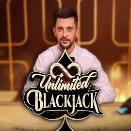 Official Live Casino logo: Unlimited Blackjack by Ezugi at Vipzino Casino